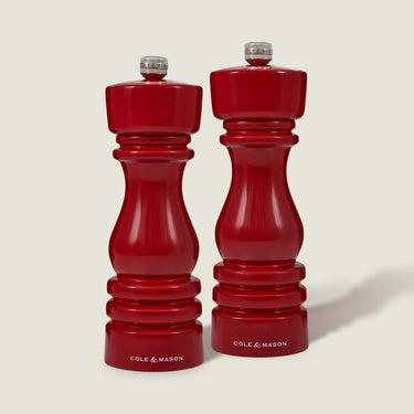 Cole & Mason London Red Gloss Salt & Pepper Mills 7